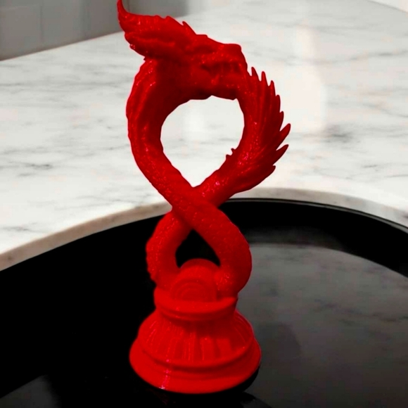 3D Printed Ouroboros Dragon Sculpture - Picture 1 of 1